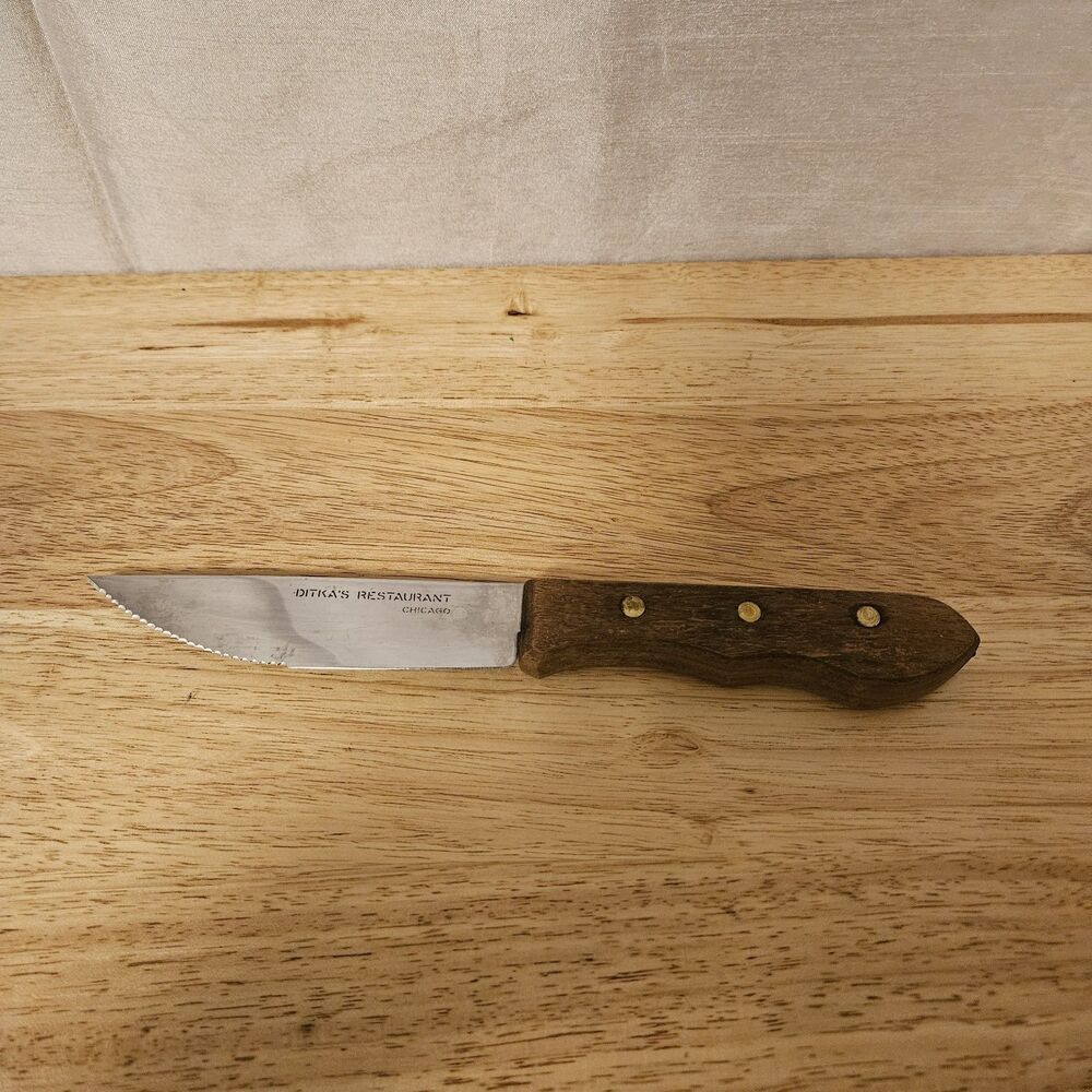 Vintage Mike Ditka's Chicago Restaurant Steak Knife Chicago Bears Football Knf 3